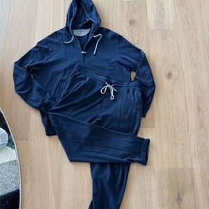 Brunello Cucinelli Dark Blue Hoodie